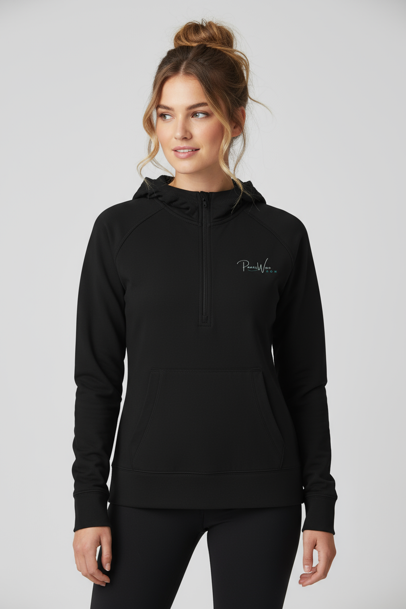 PWD |Stretch 1/2 Zip w Hoodie| PW Dancemom