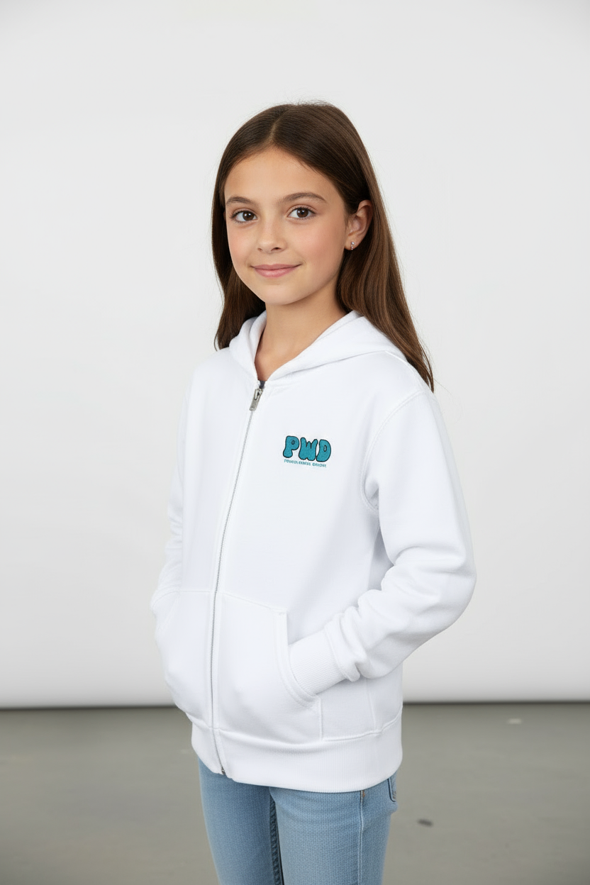 PWD| Kids| Youth Full Zip Fleece Hoodie - PWD