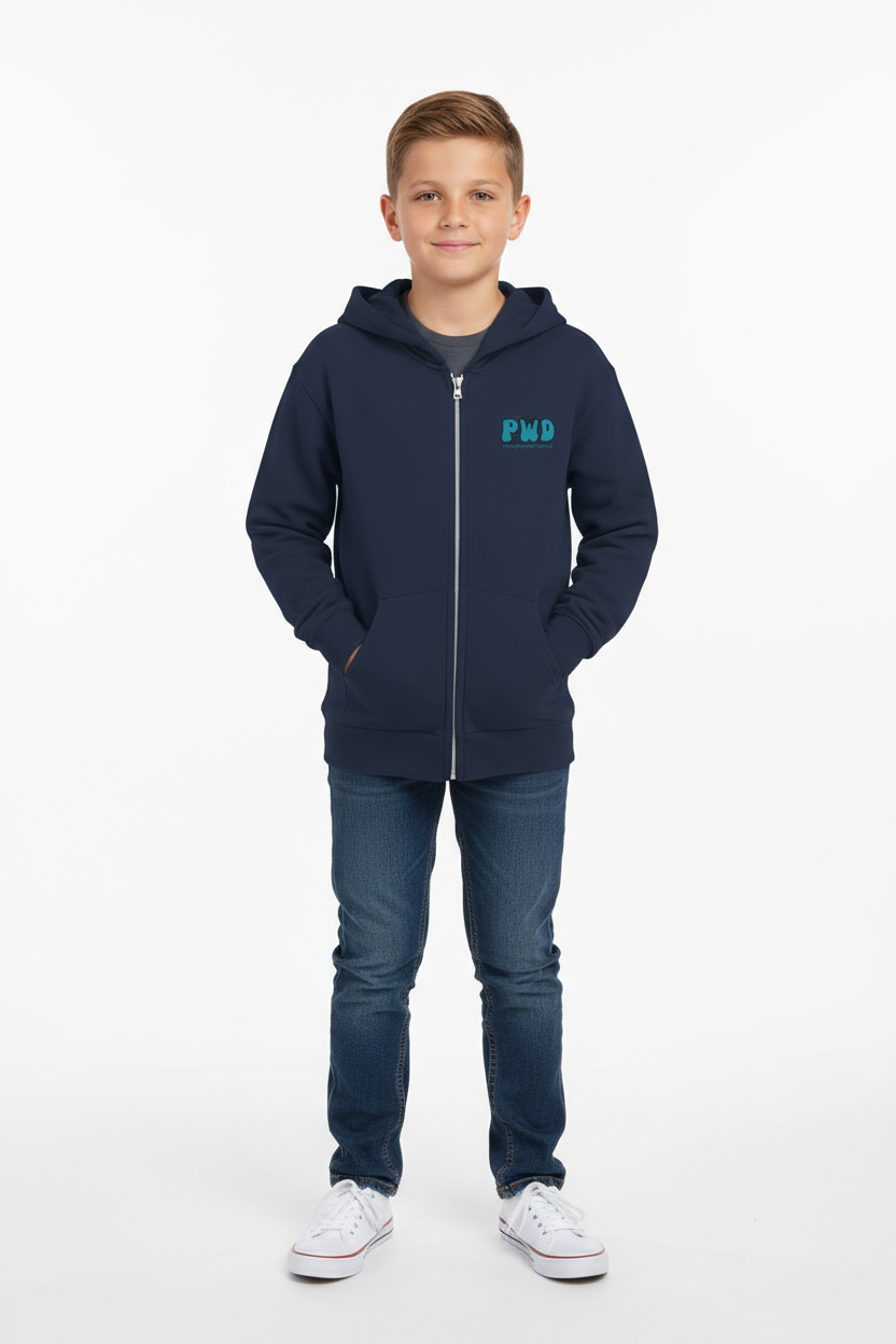 PWD| Kids| Youth Full Zip Fleece Hoodie - PWD