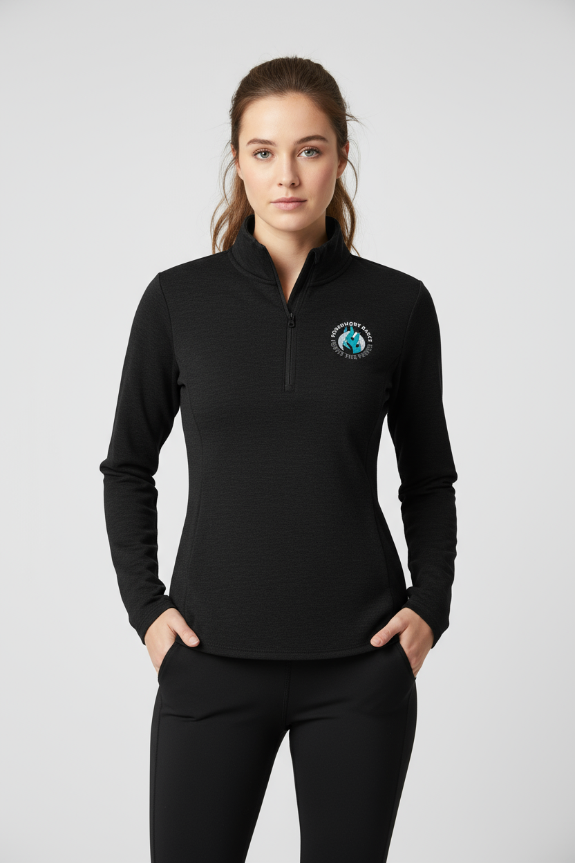 PWD| Womens Light weight Tri Blend Wicking 1/4 Zip| crest