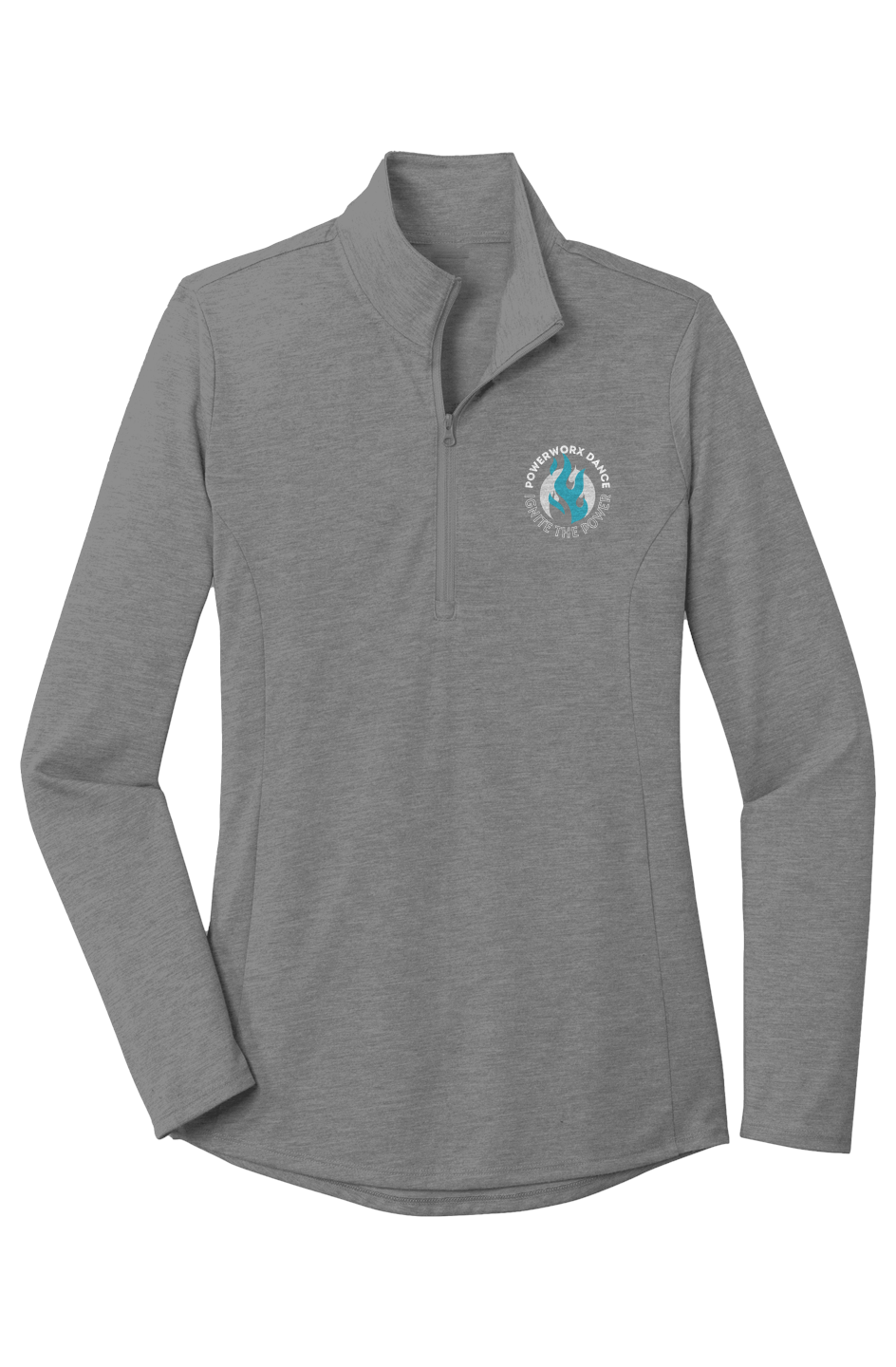 PWD| Womens Light weight Tri Blend Wicking 1/4 Zip| crest