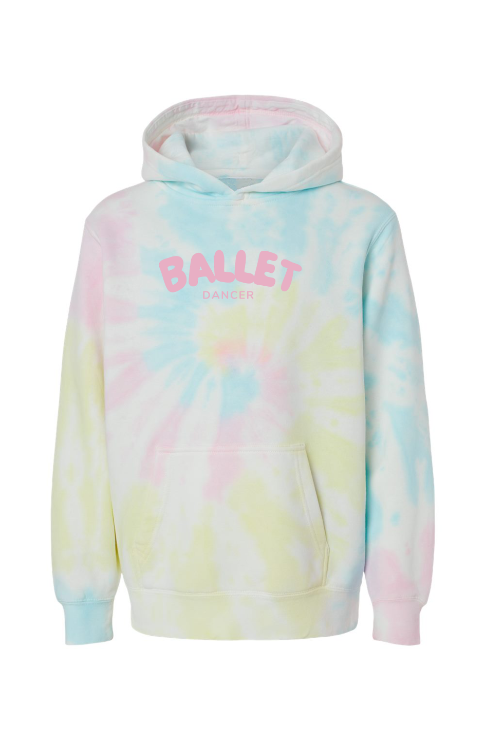 Youth Sunset Swirl Tie Dye Hoodie - Ballet dancer