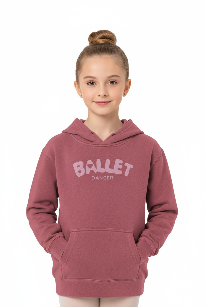 Youth  Pigment-Dyed Hoodie, Love Ballet hearts
