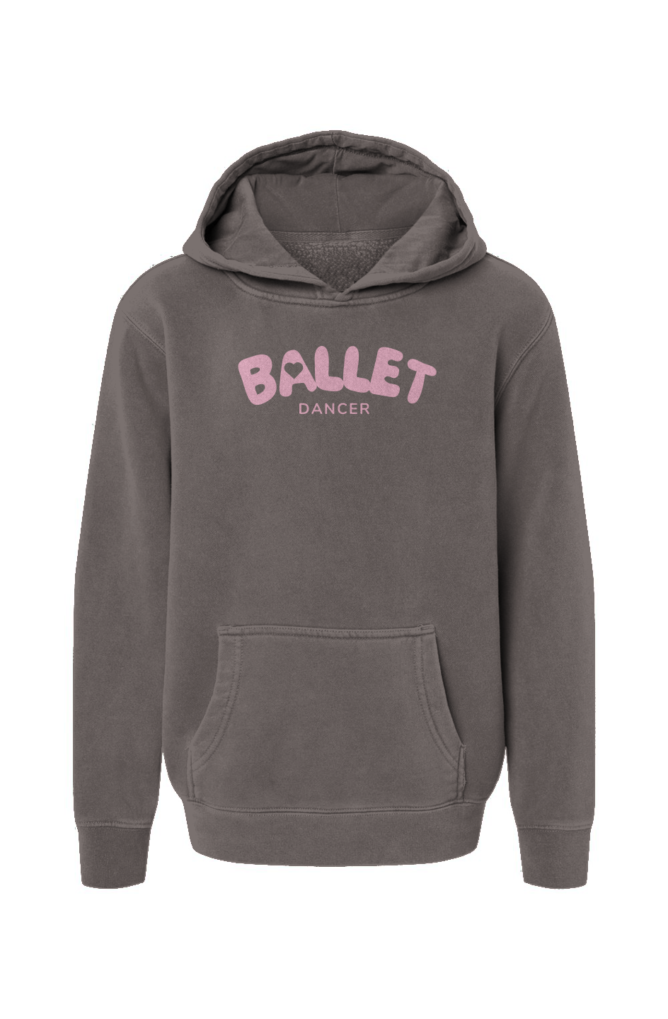 Youth  Pigment-Dyed Hoodie, Love Ballet hearts