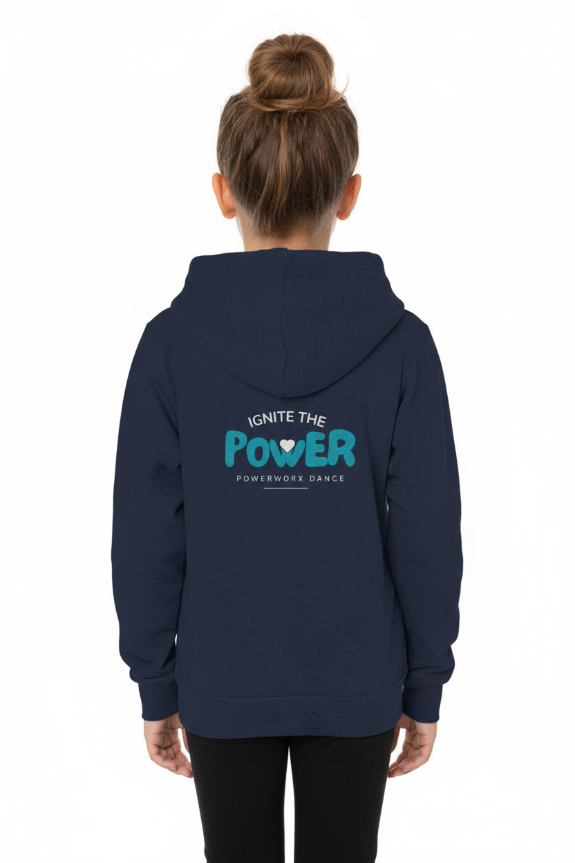 PWD| Kids| Youth Sponge Fleece Full-Zip Hoodie - Power