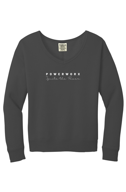 PWD |Beach Wash V Neck Sweatshirt - Ignite