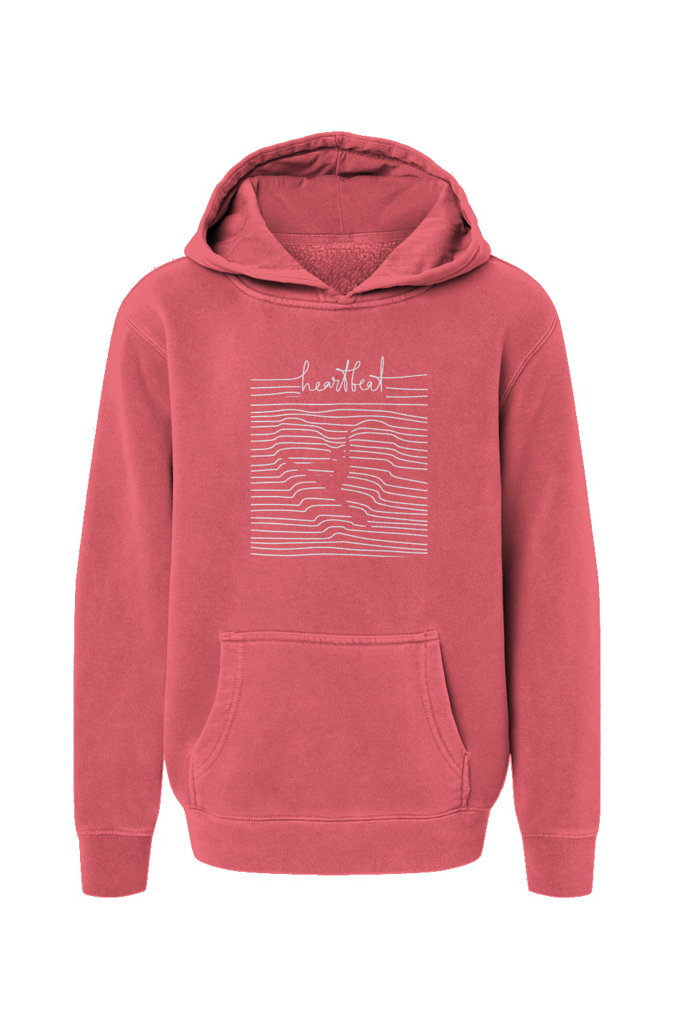 Youth  Pigment-Dyed Hoodie - heartbeat