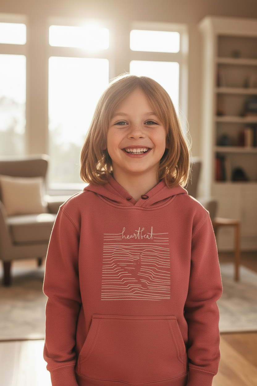 Youth  Pigment-Dyed Hoodie - heartbeat