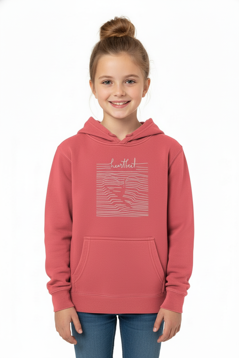 Youth  Pigment-Dyed Hoodie - heartbeat