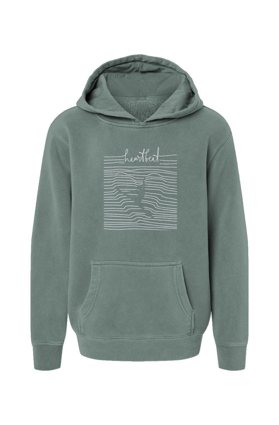 Youth  Pigment-Dyed Hoodie - heartbeat