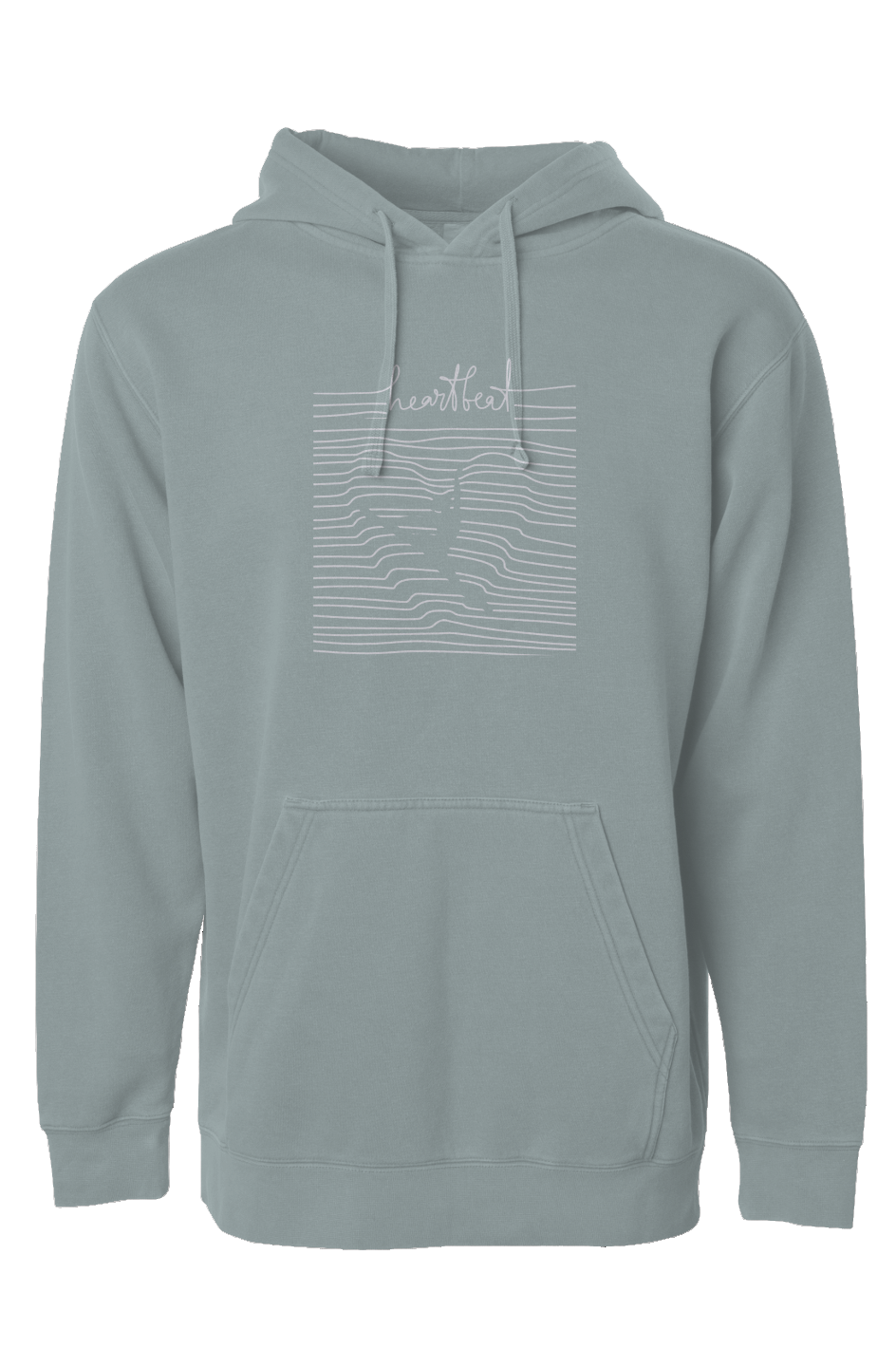 Independent Pigment Dyed Hoodie - heartbeat