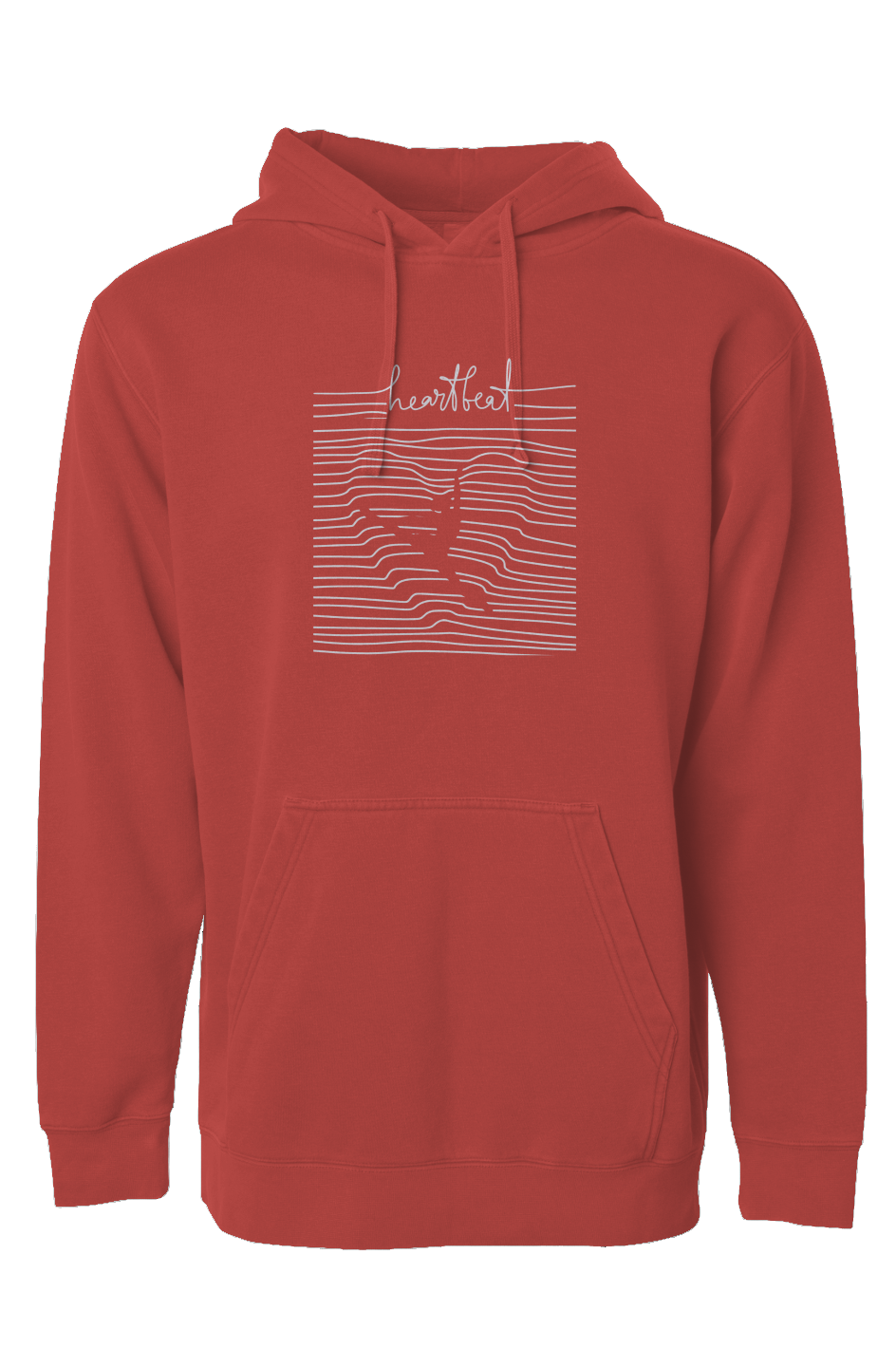 Independent Pigment Dyed Hoodie - heartbeat