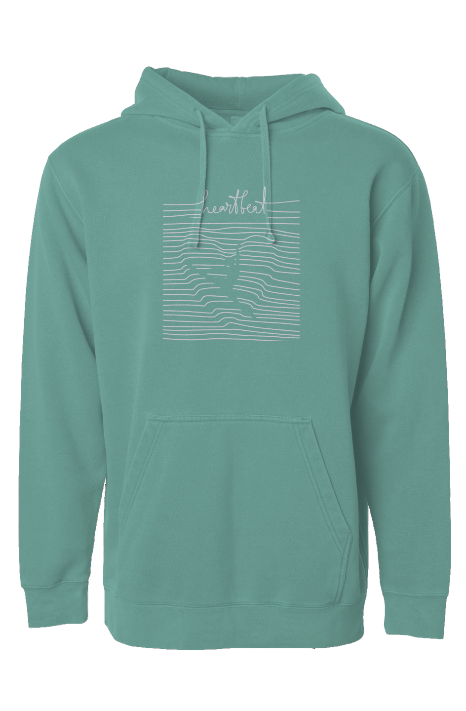 Independent Pigment Dyed Hoodie - heartbeat