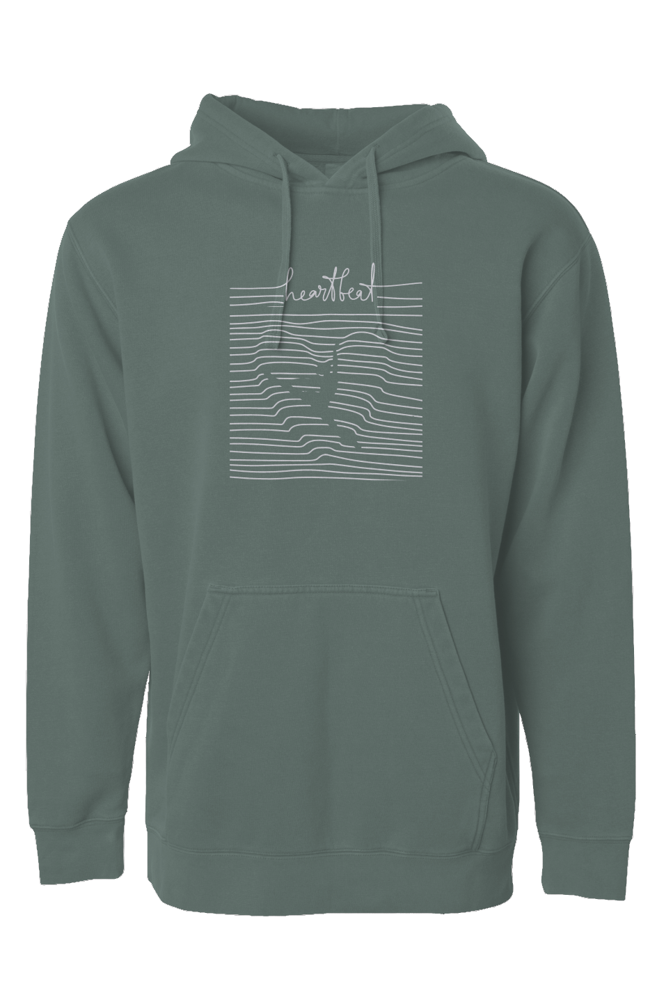Independent Pigment Dyed Hoodie - heartbeat