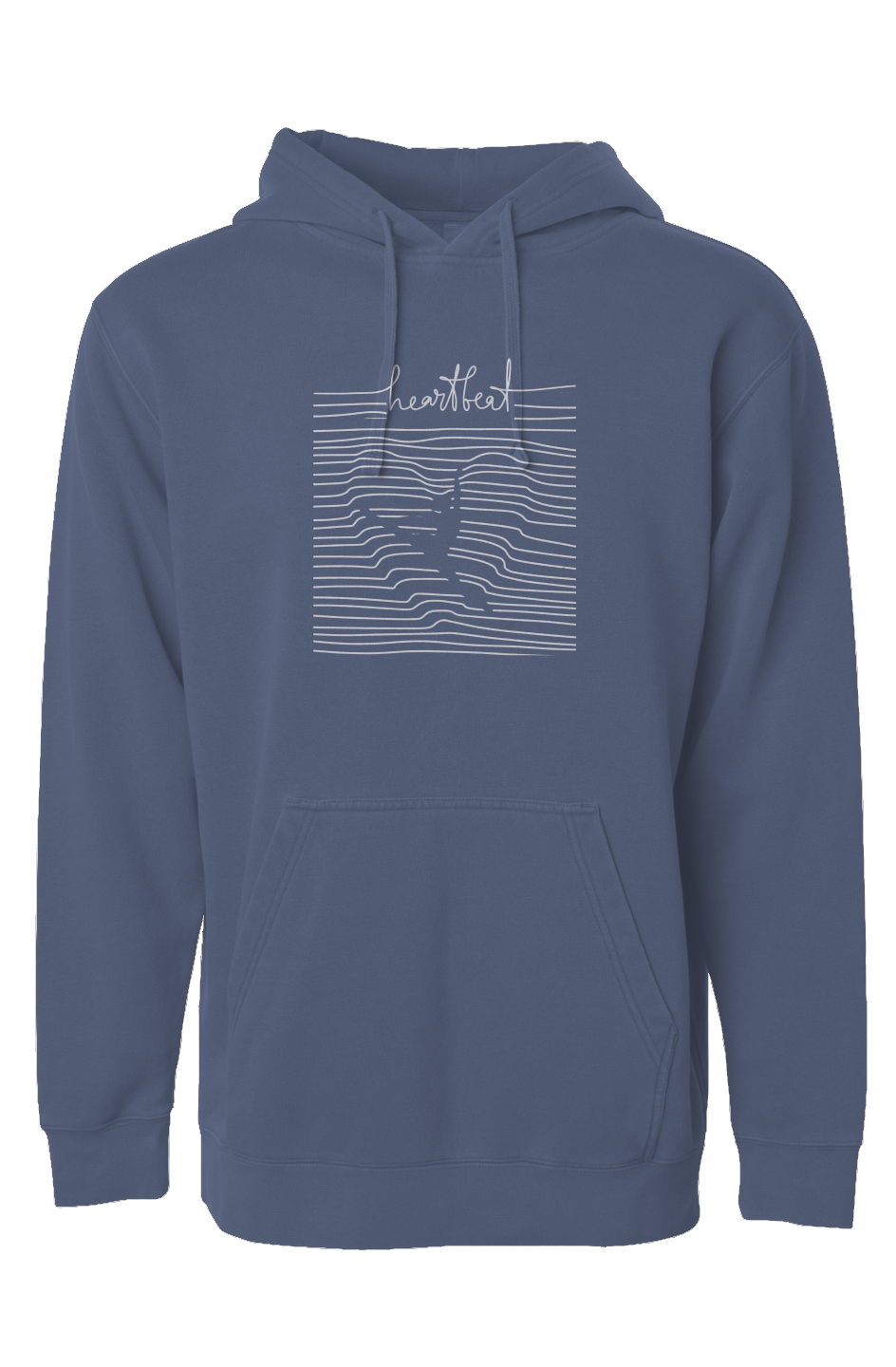 Independent Pigment Dyed Hoodie - heartbeat