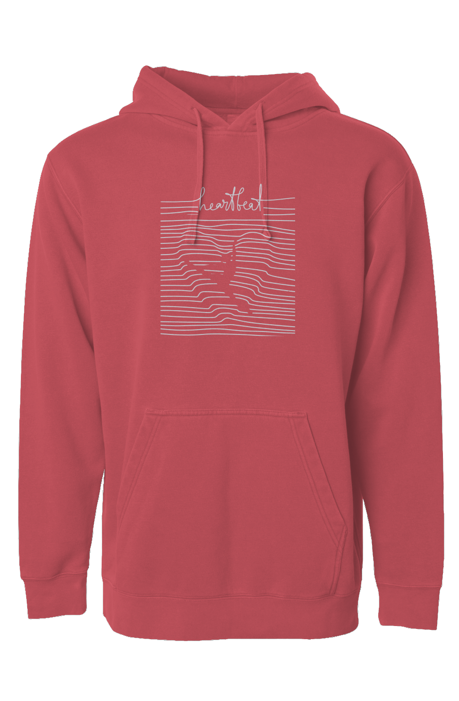 Independent Pigment Dyed Hoodie - heartbeat