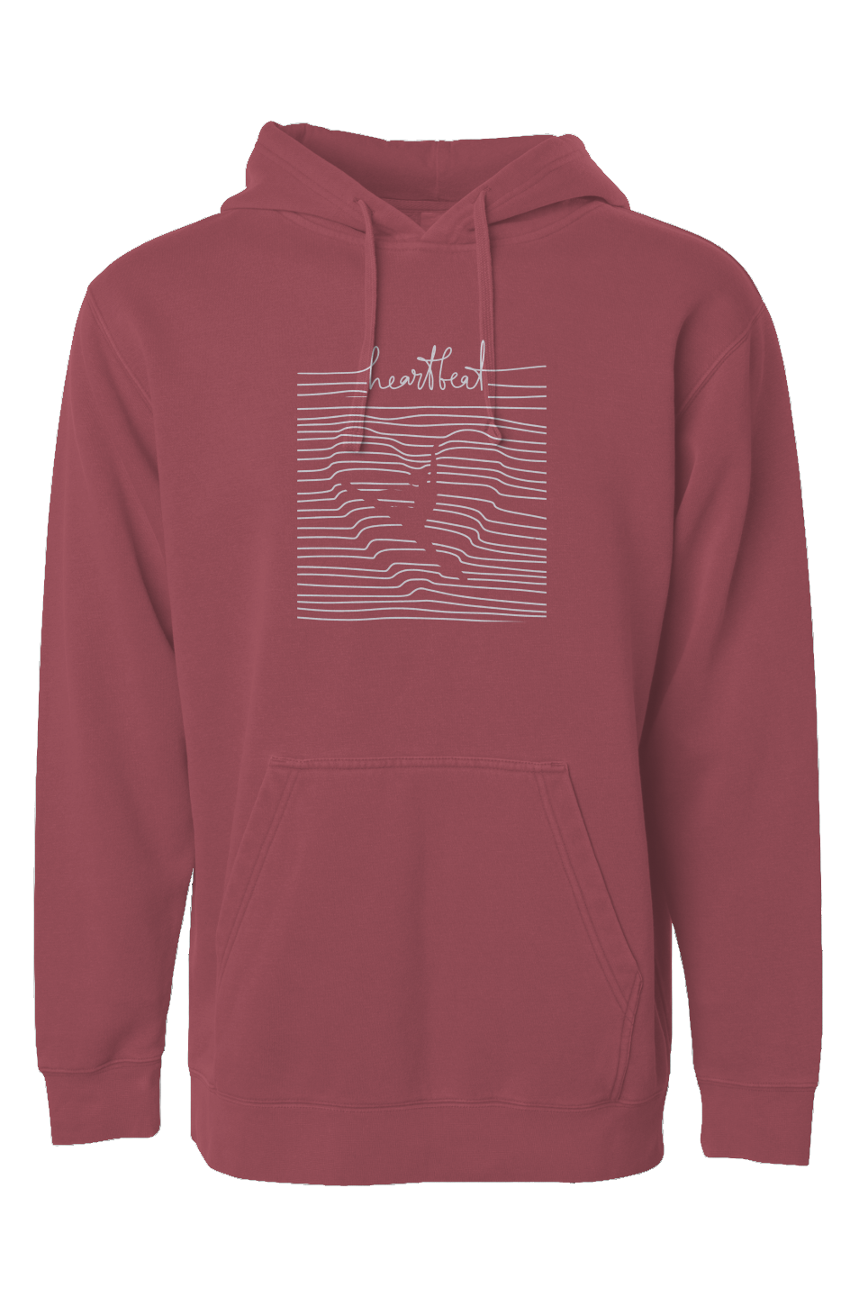 Independent Pigment Dyed Hoodie - heartbeat