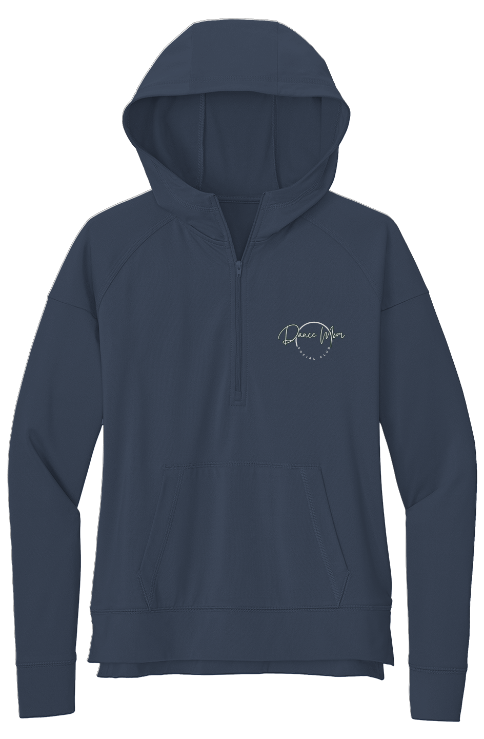 Dance Mom social club - Stretch 1/2 Zip Hoodie