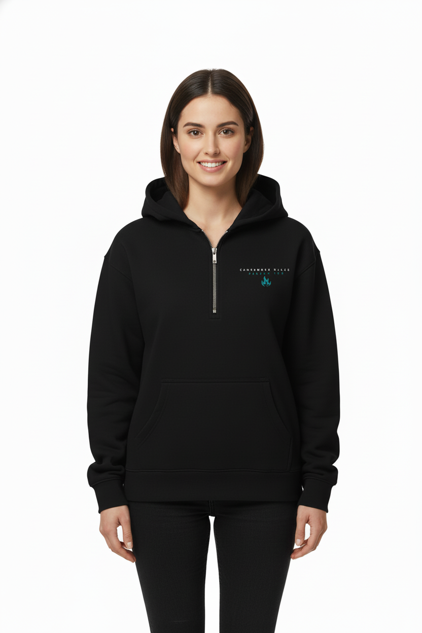 PWD| Wo's Relax 1/2 Zip Hood sweatshirt
