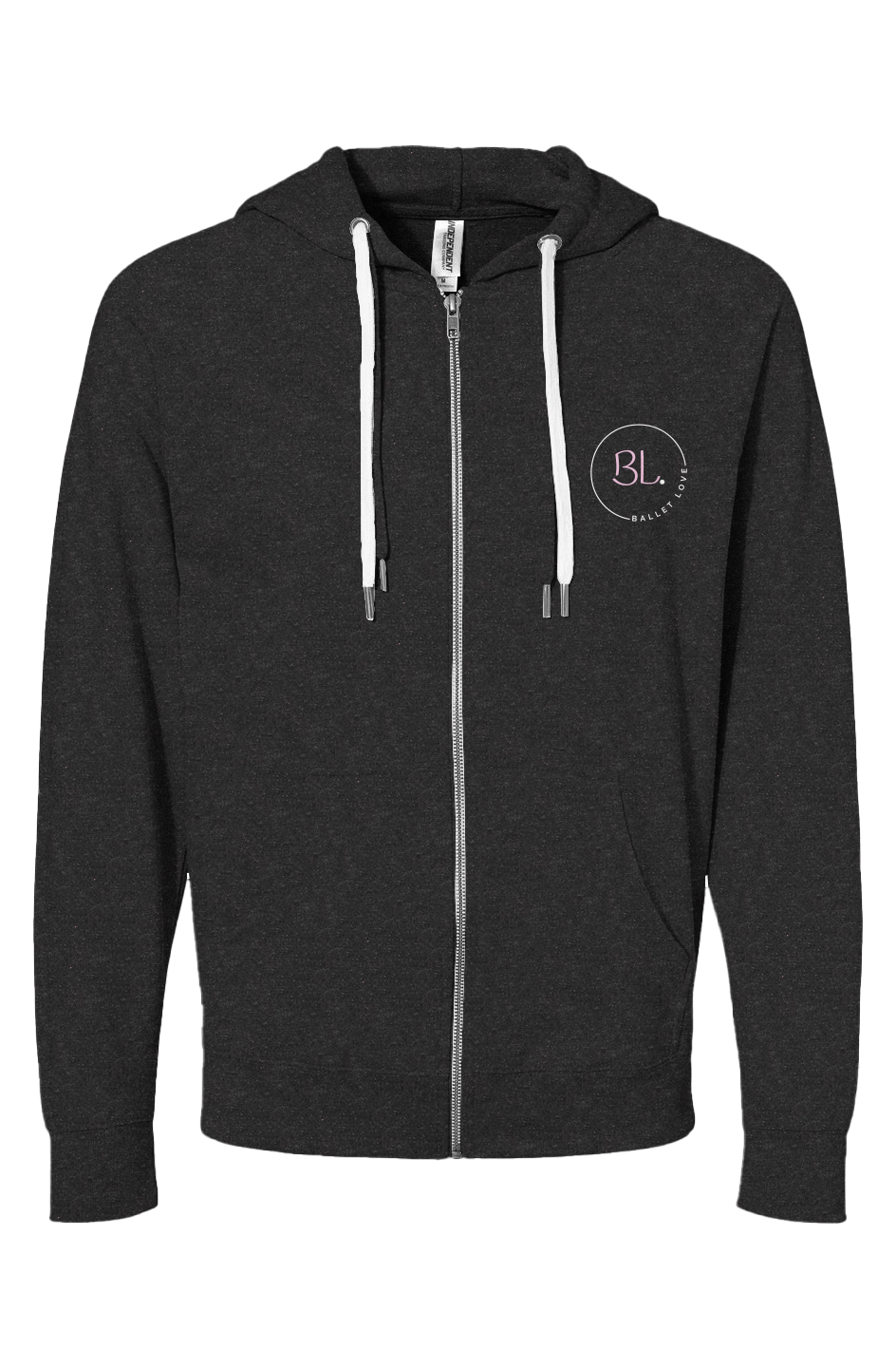 Icon Loopback Terry Zip Hoodie - Ballet Love