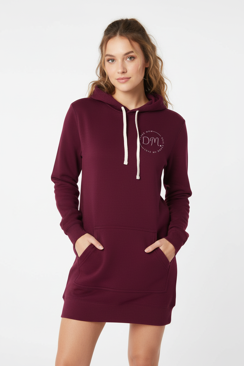 Dance Mom Fashion - Hooded Sweatshirt Dress