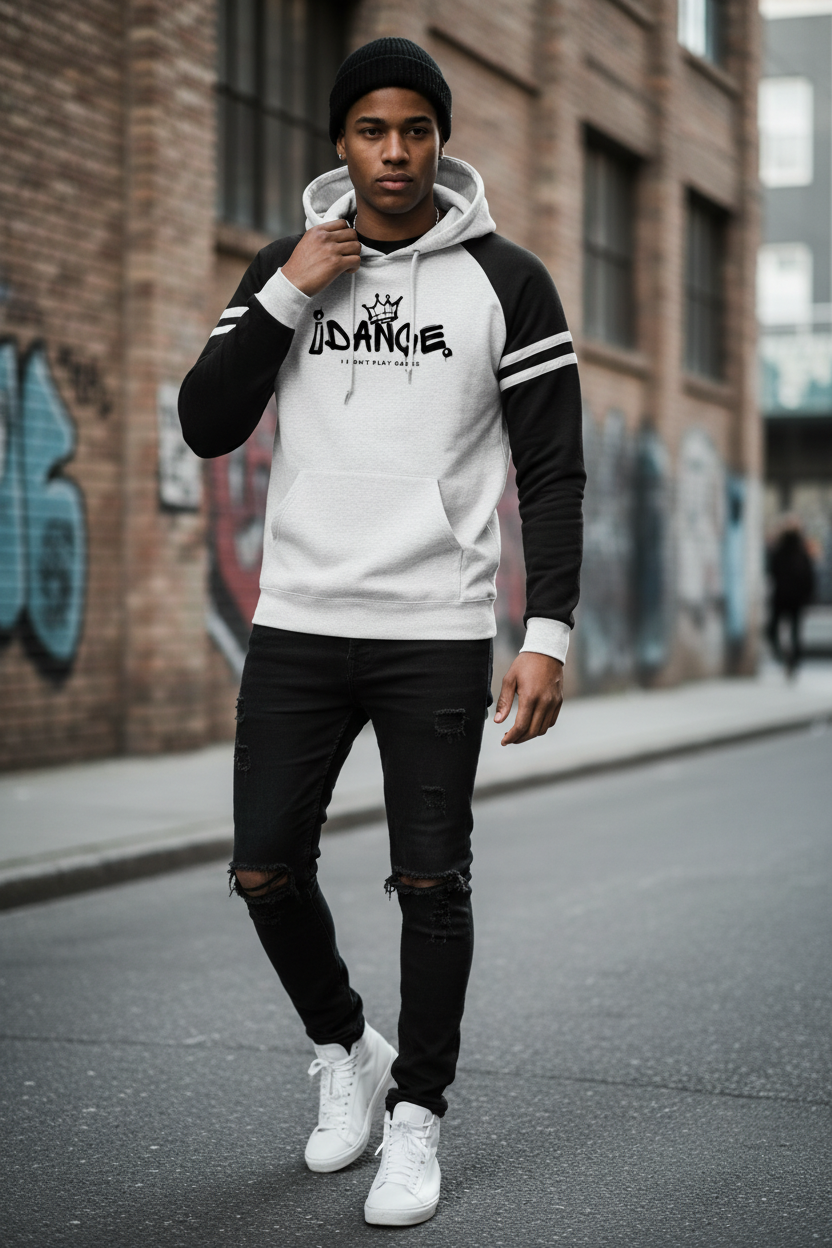 i dance Varsity Colorblocked Raglan Hoodie