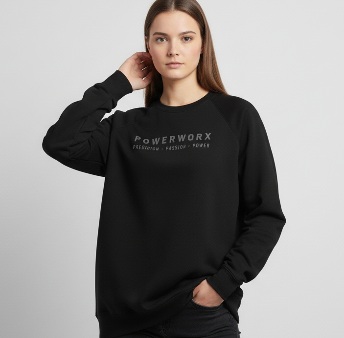 PWD |Heavyweight Crewneck Sweatshirt -3D Embroidery
