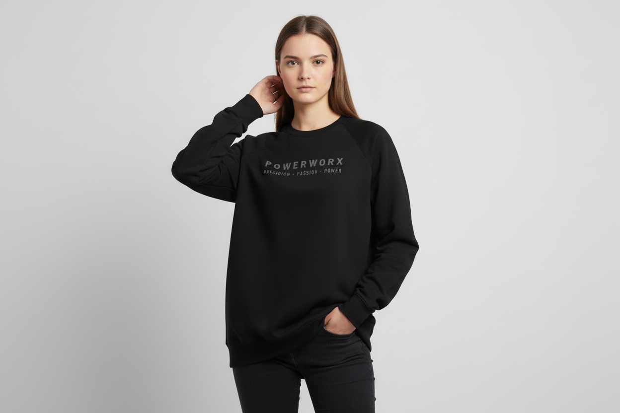 PWD |Heavyweight Crewneck Sweatshirt -3D Embroidery