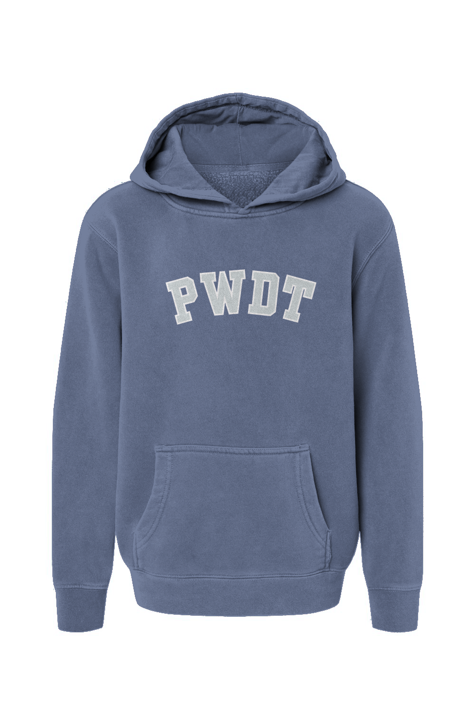 PWD Youth Pigment Dyed Hoodie PWDT embroidery