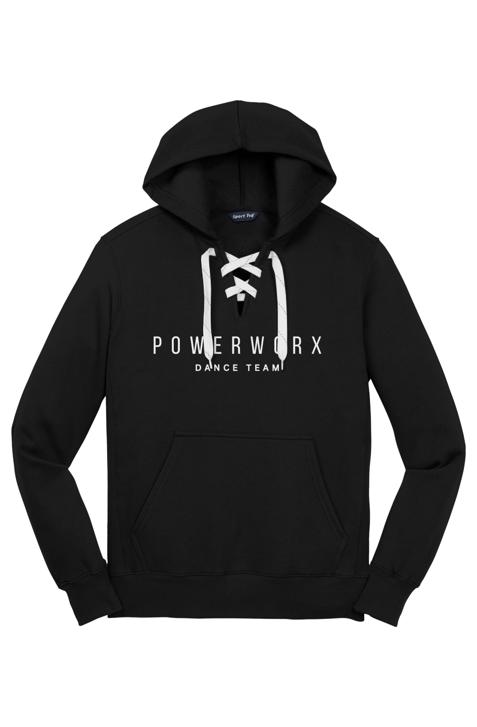  PWD Lace Up Pullover Hooded Sweatshirt