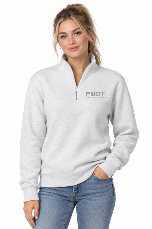 (PWD) Unisex midweight Premium 1/4 Zip Sweatshirt - Embroidery- PWDT *Personalize