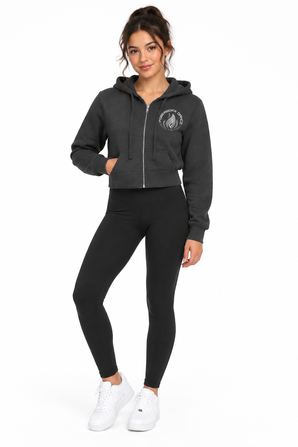 (PWD) District Womens Zip Hoodie