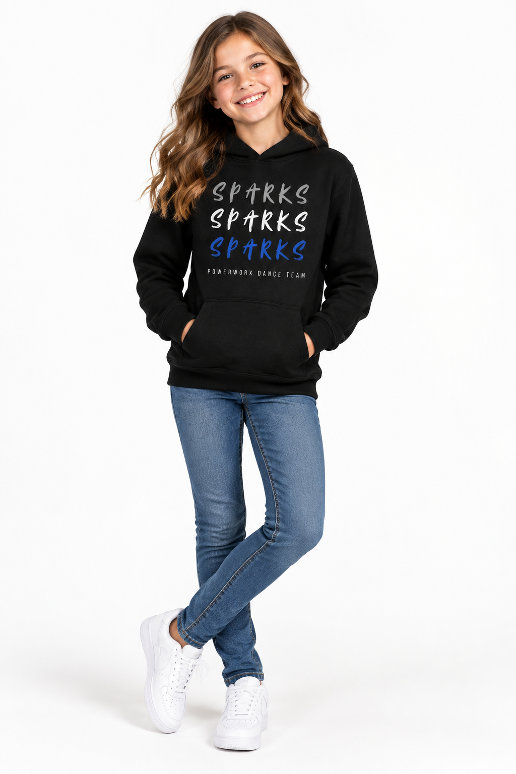 (PWD) Youth Sport Fleece Hooded Pullover SPARKS