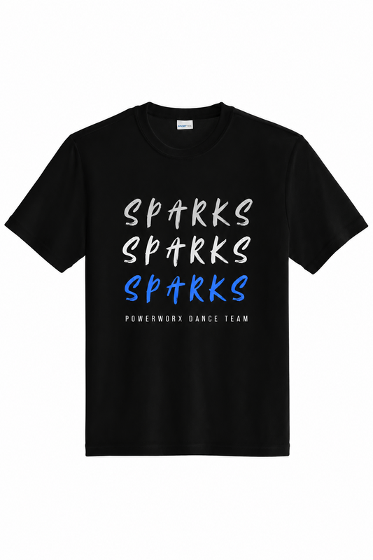 (PWD) Youth PosiCharge MoistureWick Competitor Tee -Sparks