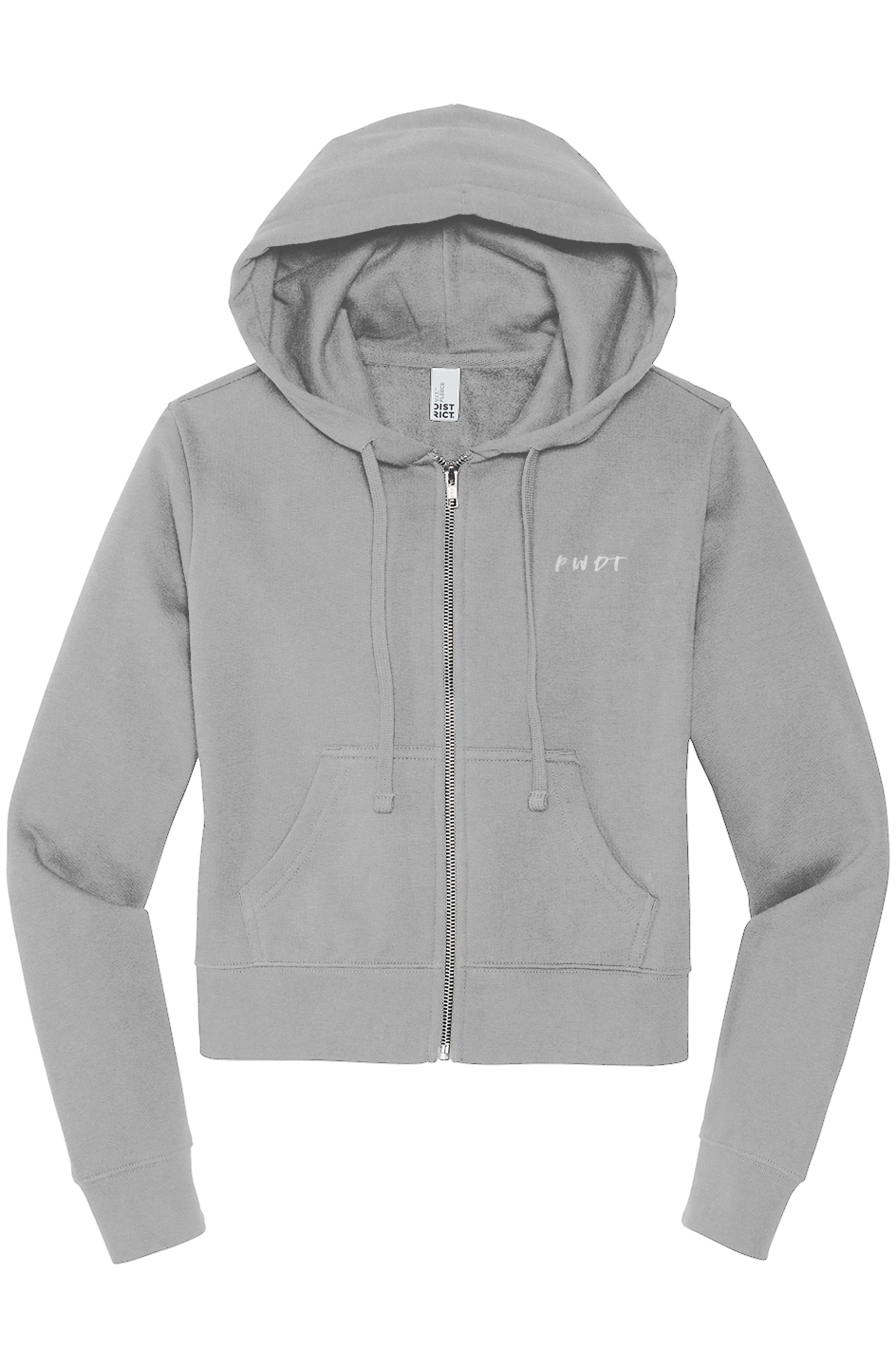 District Womens Zip Hoodie embroidery