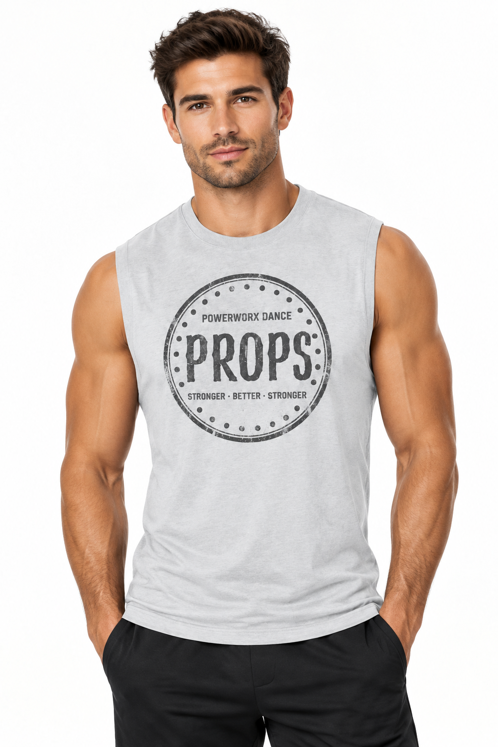 (PWD) Men's/Unisex Sleeveless Competitor Tee Powerprops2