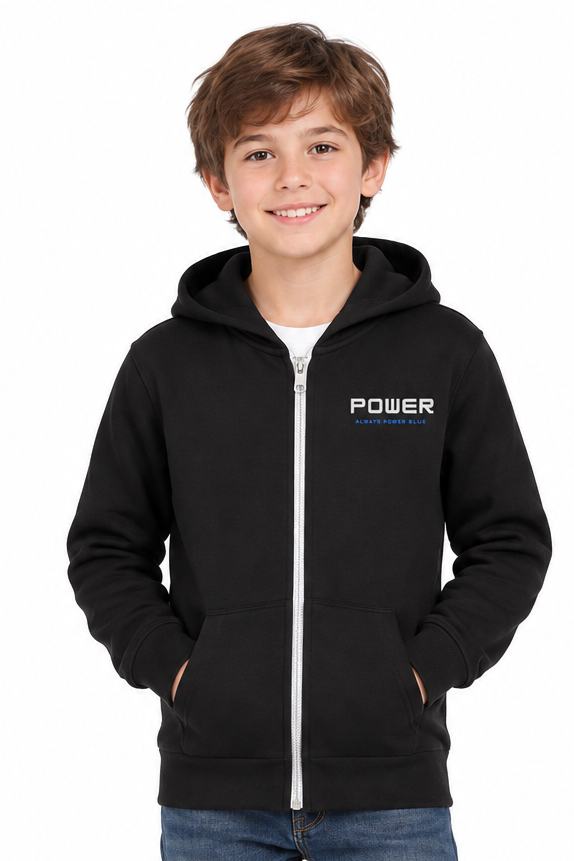 (PWD) Youth Sponge Fleece Full Zip Hoodie