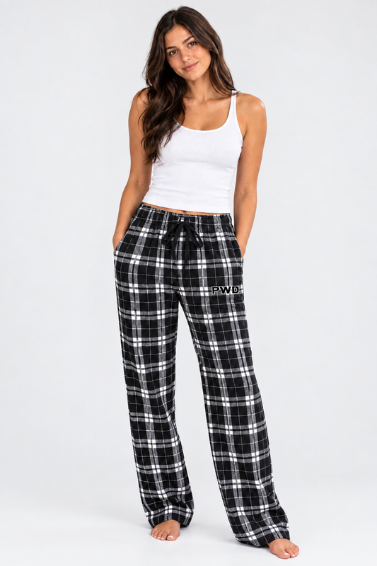 (PWD) Women’s Haley Flannel Pants embroidery