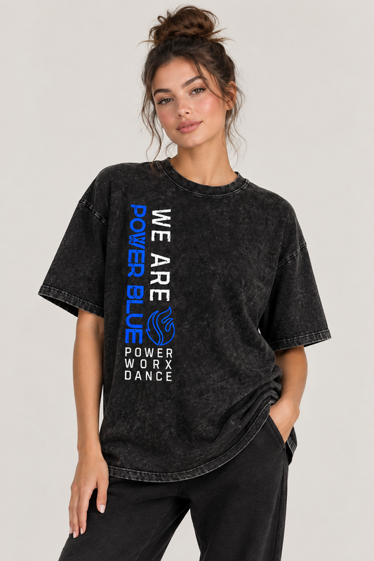 (PWD) Unisex Snow Washed Oversized Cotton T-Shirt - We Are