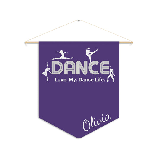 Dance competition pin display banner for dancer award pins