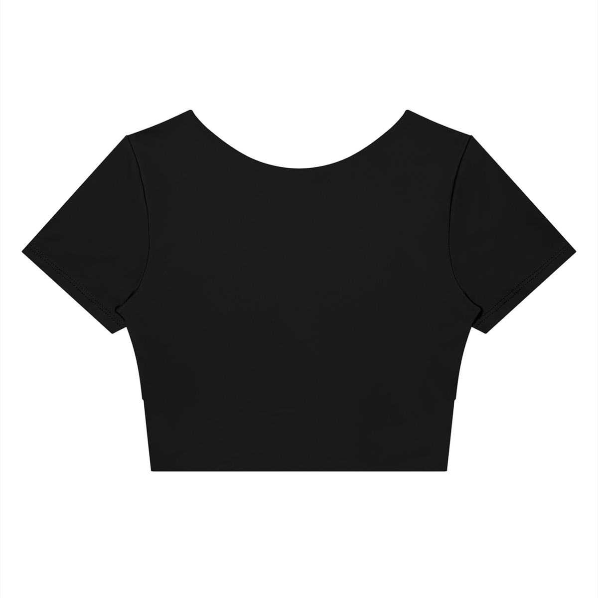 (PWD) Women's Panelled Crop Yoga T-Shirt