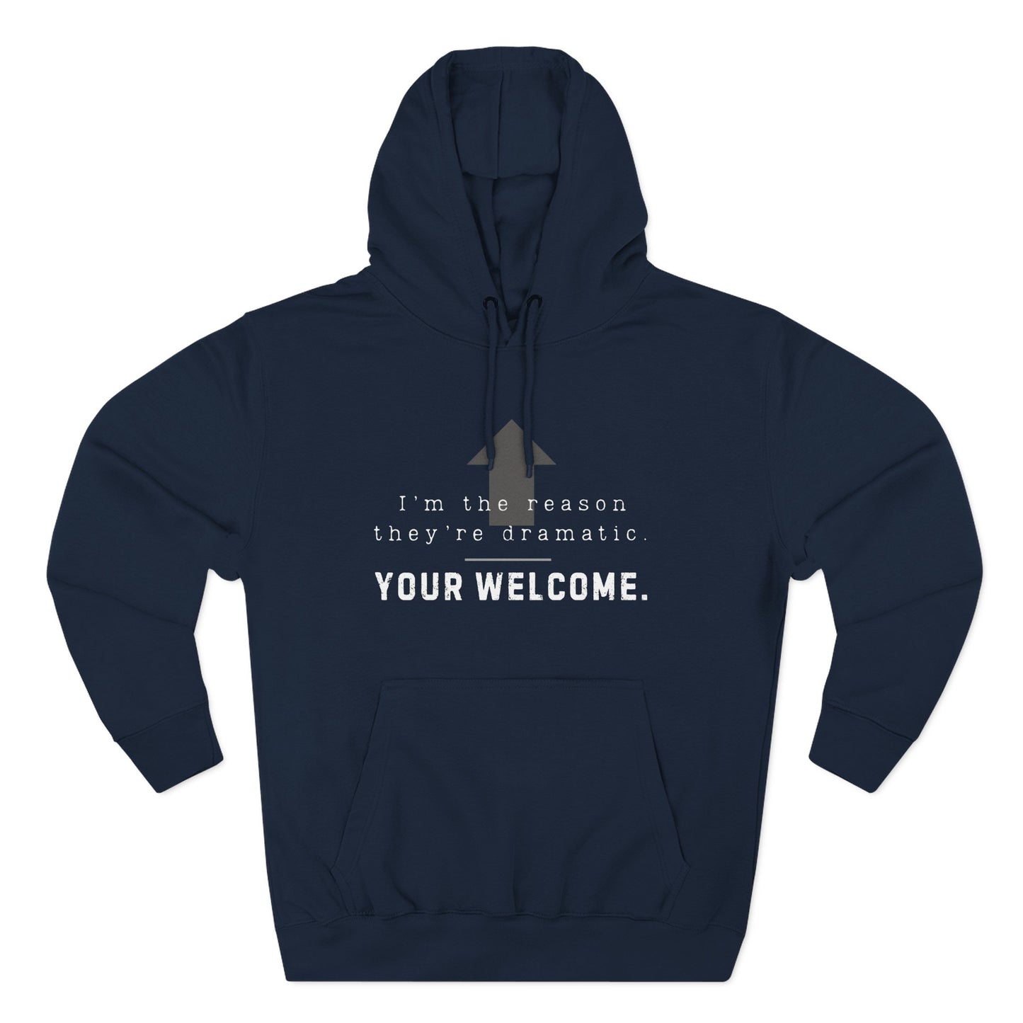 Dramatic Fleece Hoodie - Funny Graphic Sweatshirt, Perfect Gift, #DanceBro Merch,