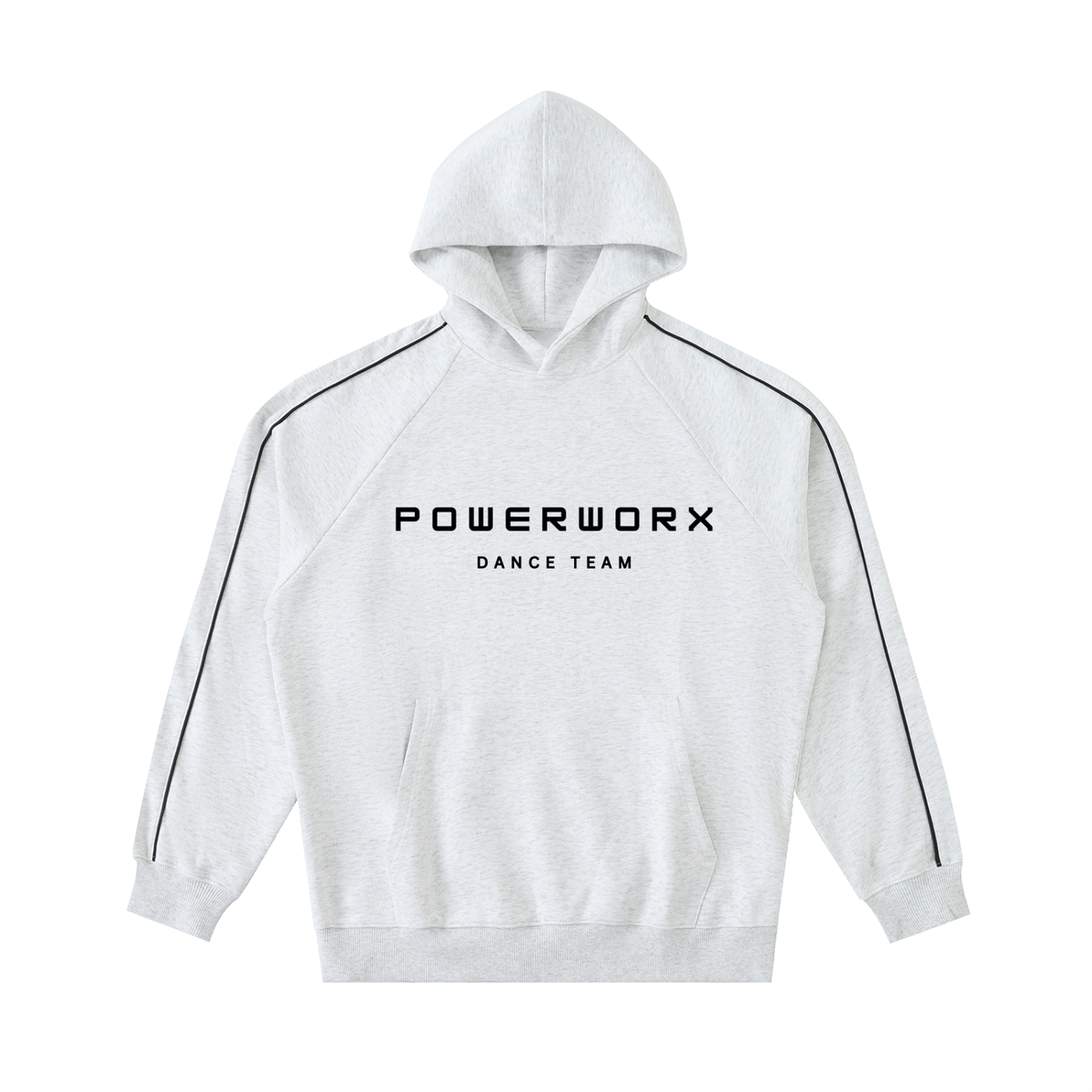 Contrast Piping Raglan Hoodie