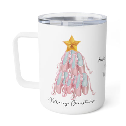 Holidays:: Dance teacher Christmas coffee mug, insulated 10oz  holiday gift for dance teachers and coaches| choreographer gifts