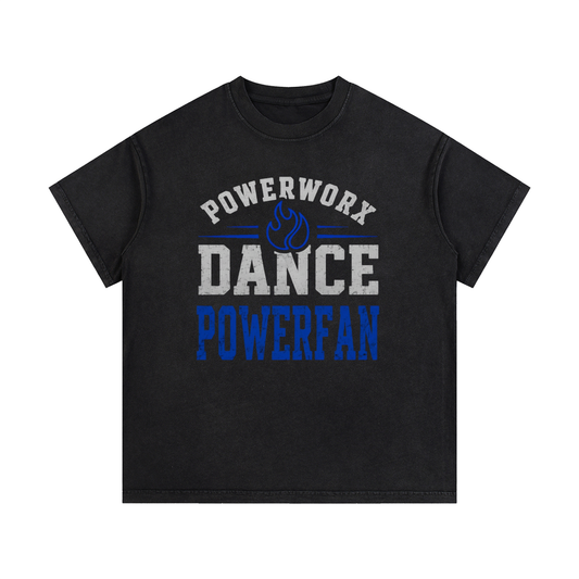 (PWD) Unisex Vintage Wash Cotton T-Shirt - Powerfan