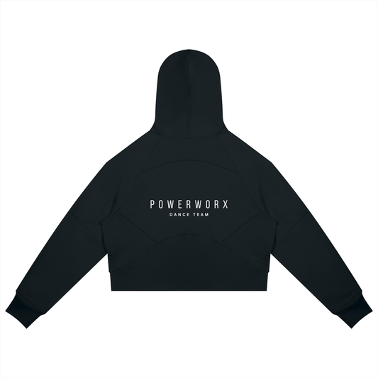 (PWD) Women's Cropped Zip-Through Hoodie