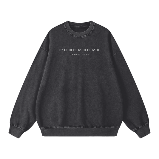 (PWD) Snow Washed Oversized Sweatshirt- 3P