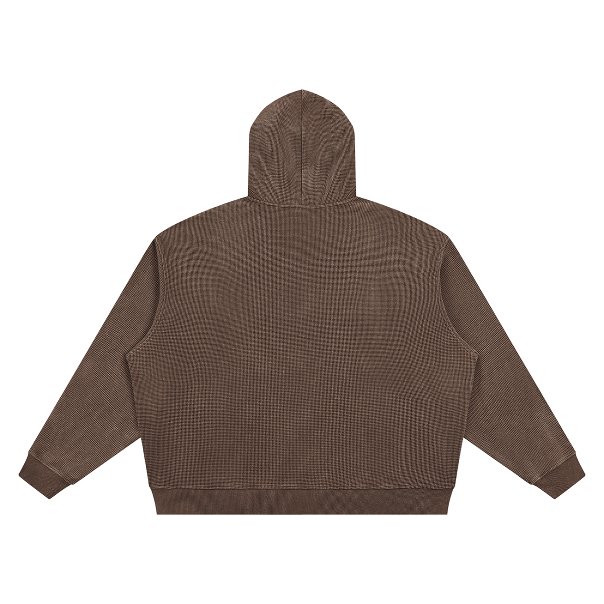 Unisex Vintage Wash Waffle Boxy Hoodie
