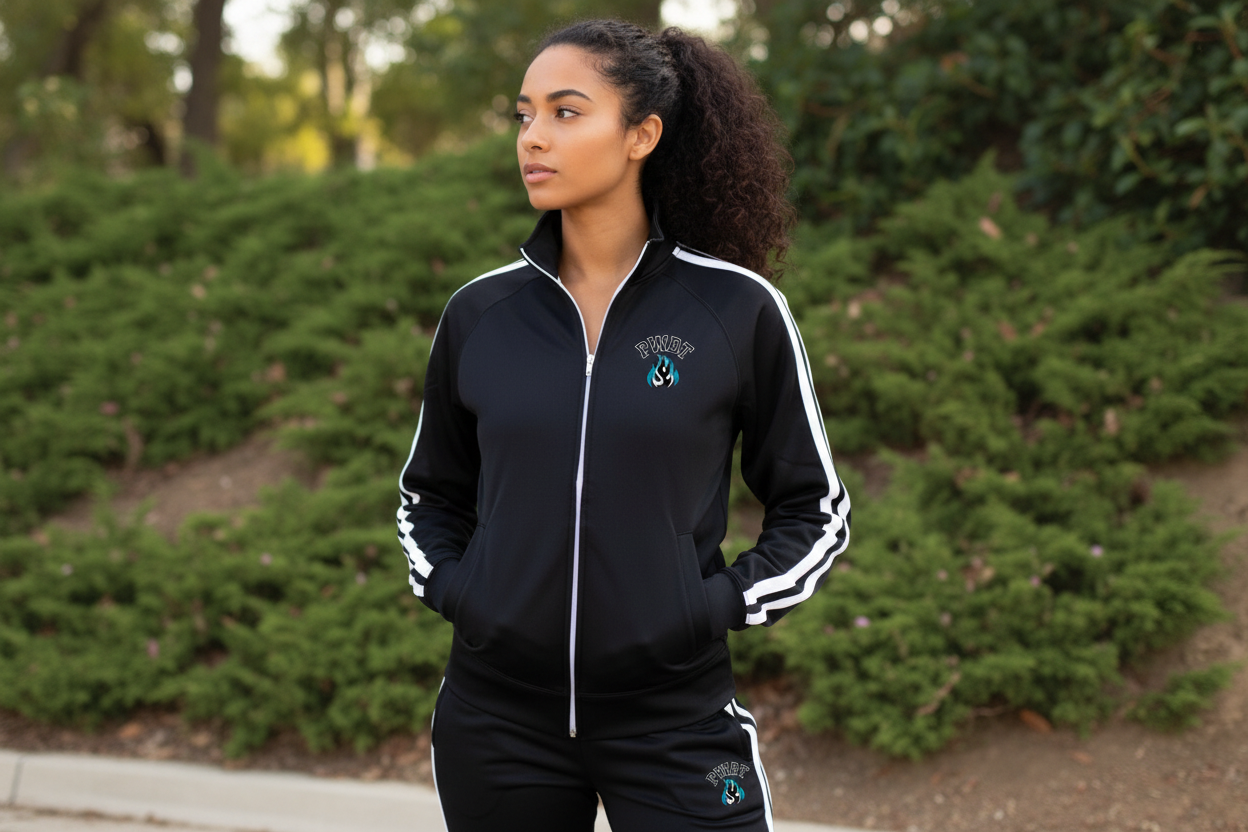 PWD| Unisex Embroidered Track Jacket- PWDT