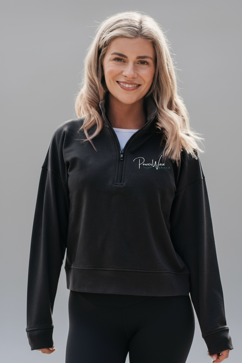 PWD| Womens Perform Embroidered Quarter Zip_PWDance